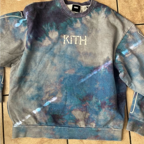 Kith Other - Kith Blue and Purple Tie-Dye Sweatshirt